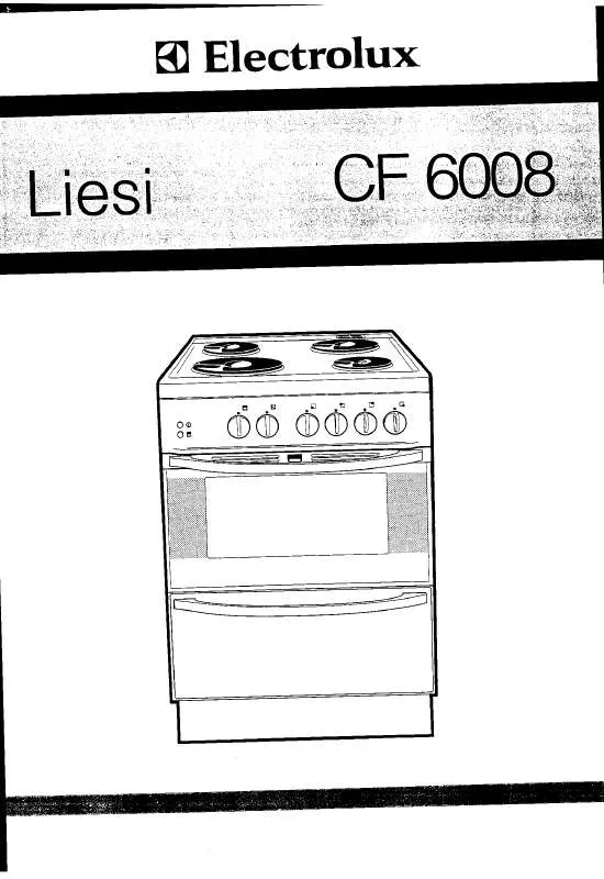 Mode d'emploi AEG-ELECTROLUX CF6008