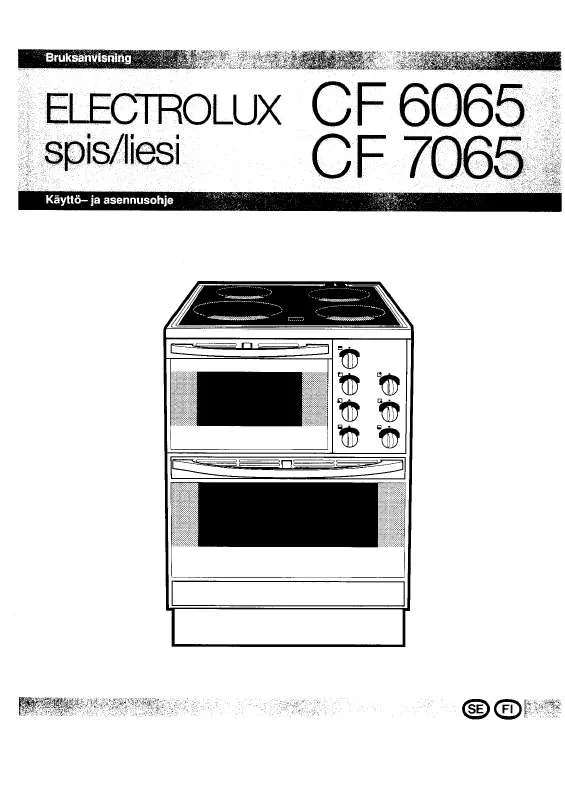 Mode d'emploi AEG-ELECTROLUX CF6065