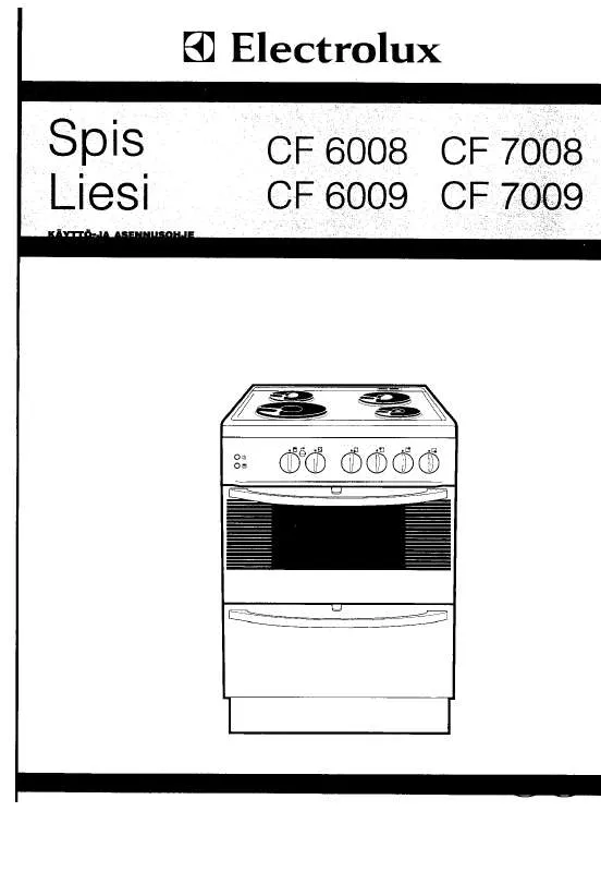 Mode d'emploi AEG-ELECTROLUX CF7008