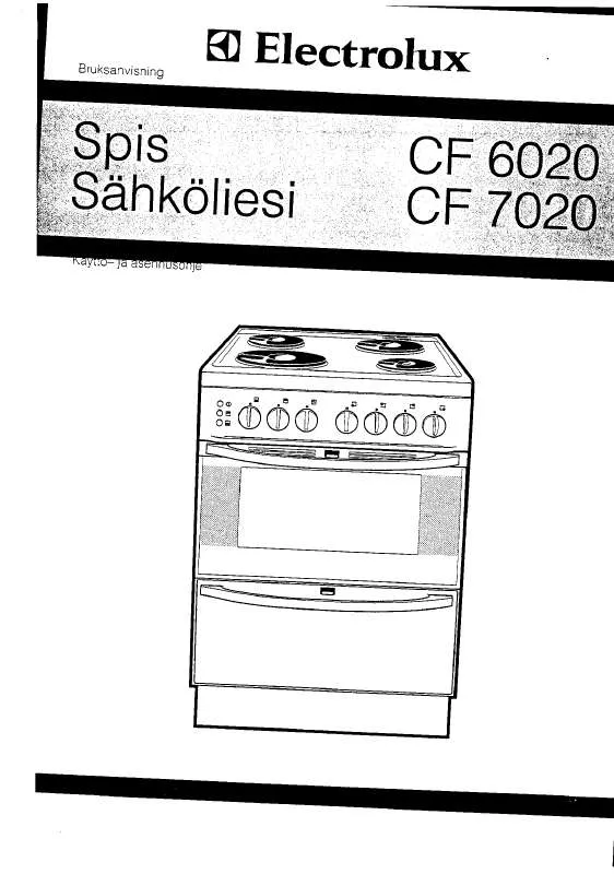 Mode d'emploi AEG-ELECTROLUX CF7020