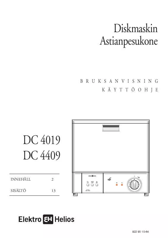 Mode d'emploi AEG-ELECTROLUX DC4019