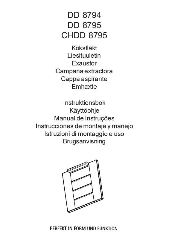 Mode d'emploi AEG-ELECTROLUX DD8765-M/CH