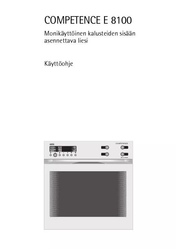 Mode d'emploi AEG-ELECTROLUX E8100-B