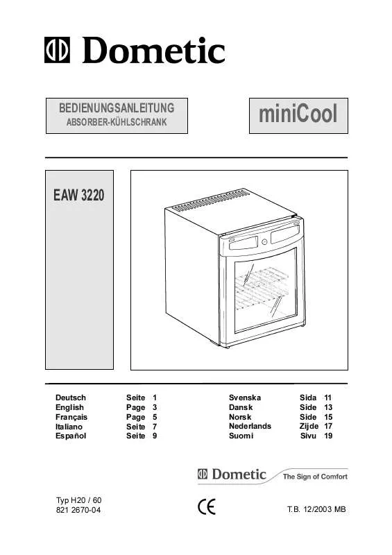 Mode d'emploi AEG-ELECTROLUX EAW3220