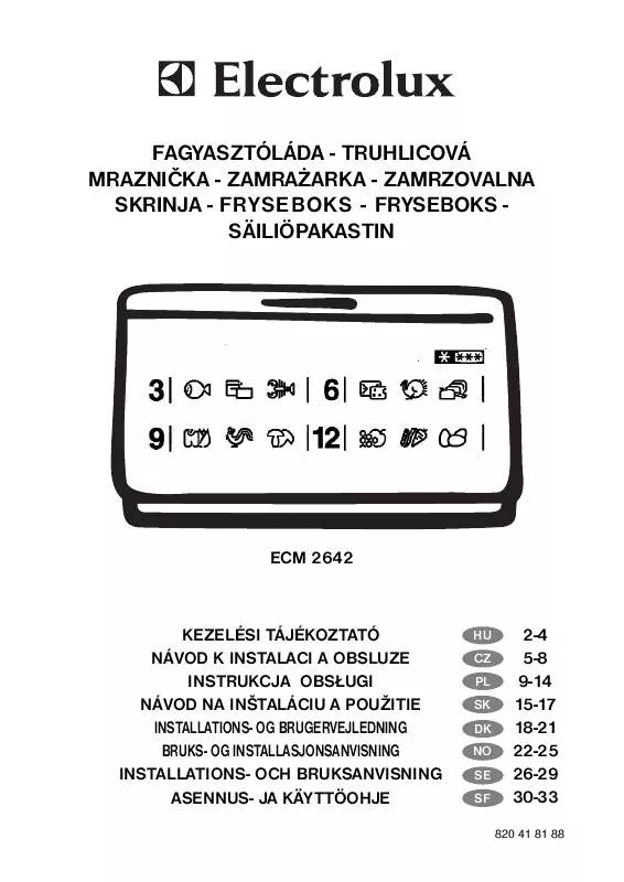 Mode d'emploi AEG-ELECTROLUX ECM2642