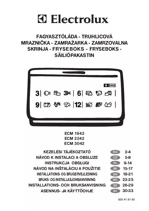 Mode d'emploi AEG-ELECTROLUX ECM3042