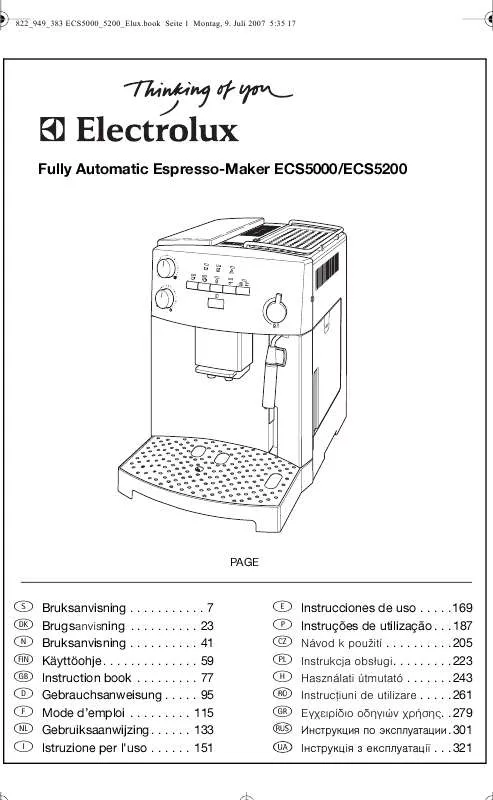 Mode d'emploi AEG-ELECTROLUX ECS5000