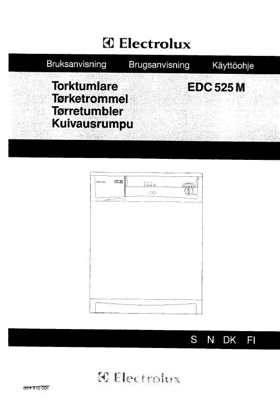 Mode d'emploi AEG-ELECTROLUX EDC525M