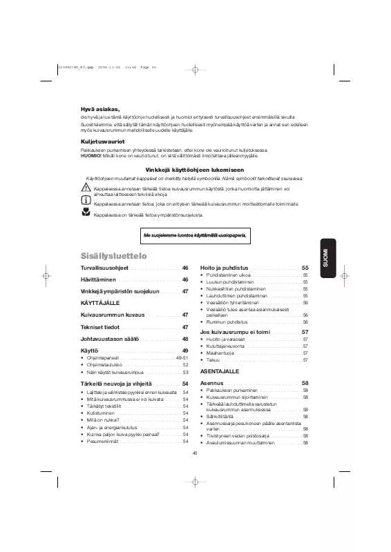 Mode d'emploi AEG-ELECTROLUX EDC5330