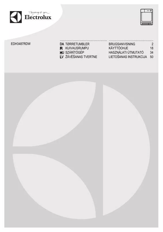 Mode d'emploi AEG-ELECTROLUX EDH3487RDW