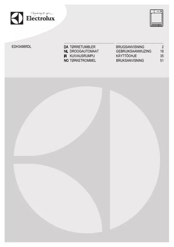 Mode d'emploi AEG-ELECTROLUX EDH3498RDL