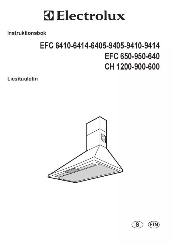 Mode d'emploi AEG-ELECTROLUX EFC6414