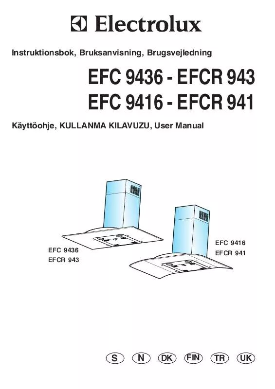 Mode d'emploi AEG-ELECTROLUX EFC9416X