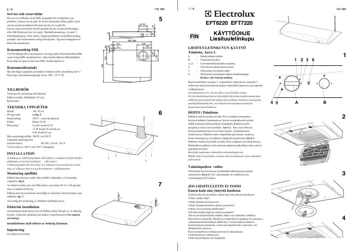 Mode d'emploi AEG-ELECTROLUX EFT6220