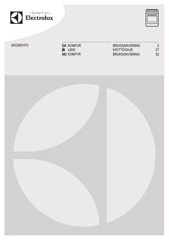 Mode d'emploi AEG-ELECTROLUX EKC6051FOW