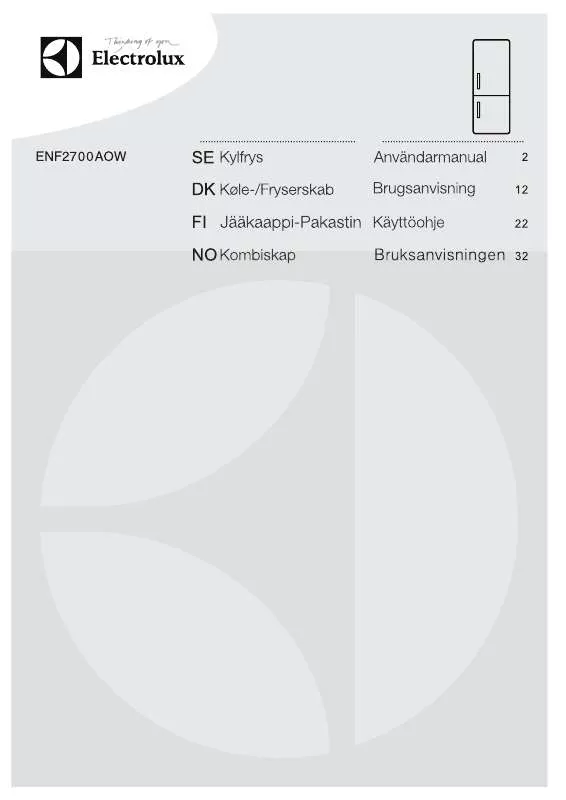 Mode d'emploi AEG-ELECTROLUX ENF2700AOW