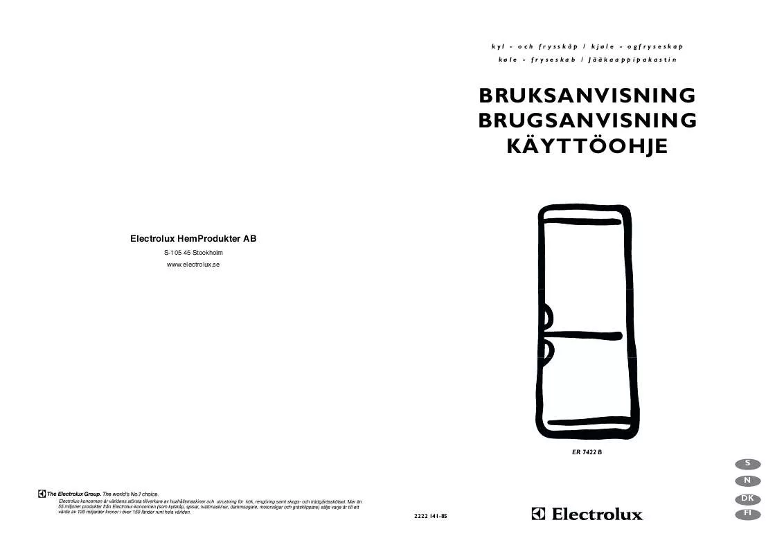 Mode d'emploi AEG-ELECTROLUX ER7422B