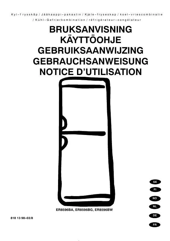 Mode d'emploi AEG-ELECTROLUX ER8596BA