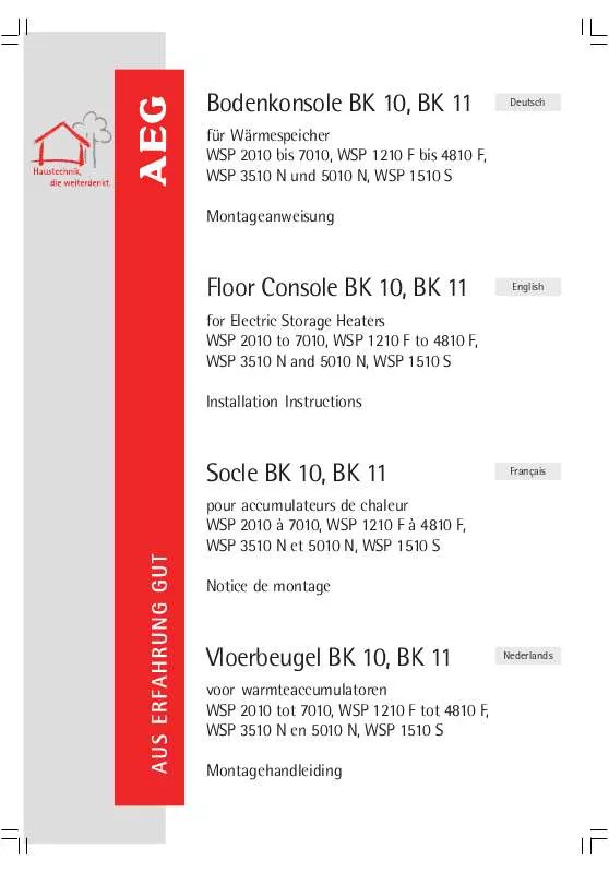 Mode d'emploi AEG-ELECTROLUX ERD24001W