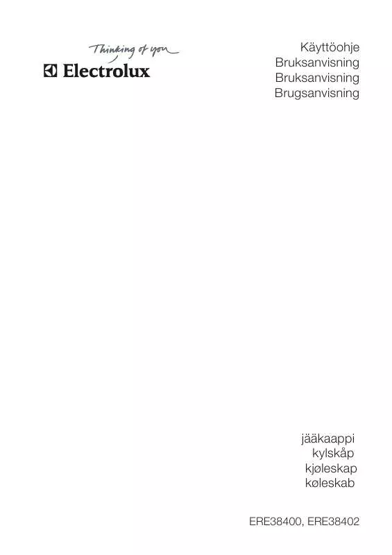 Mode d'emploi AEG-ELECTROLUX ERE38400X