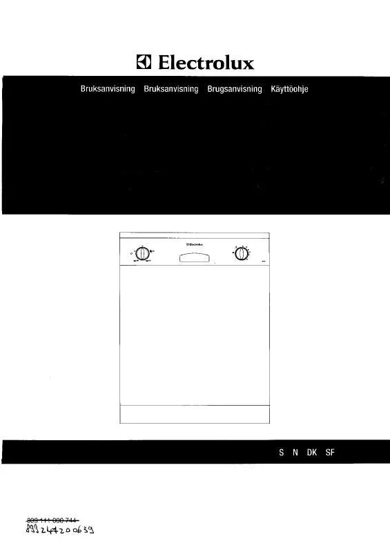 Mode d'emploi AEG-ELECTROLUX ESF631