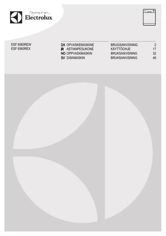 Mode d'emploi AEG-ELECTROLUX ESF6560REX