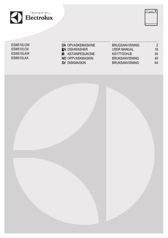 Mode d'emploi AEG-ELECTROLUX ESI6510LOX