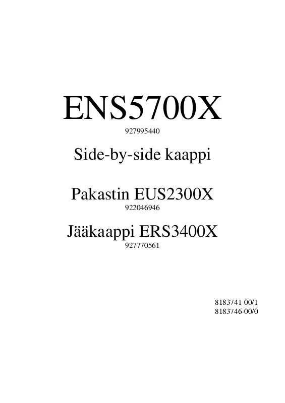 Mode d'emploi AEG-ELECTROLUX EUS2300X