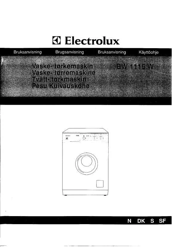 Mode d'emploi AEG-ELECTROLUX EW1115W