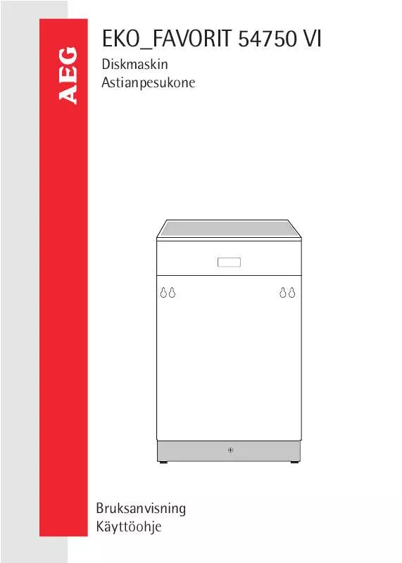 Mode d'emploi AEG-ELECTROLUX F.54750VI