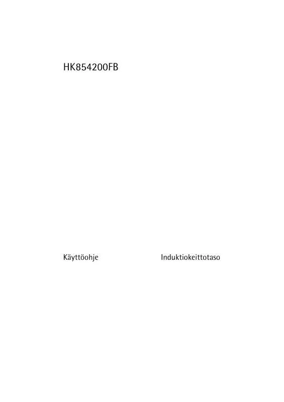 Mode d'emploi AEG-ELECTROLUX HK854200FB