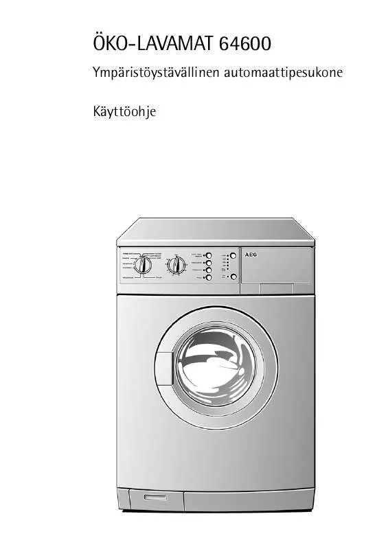 Mode d'emploi AEG-ELECTROLUX LAV 64600-W