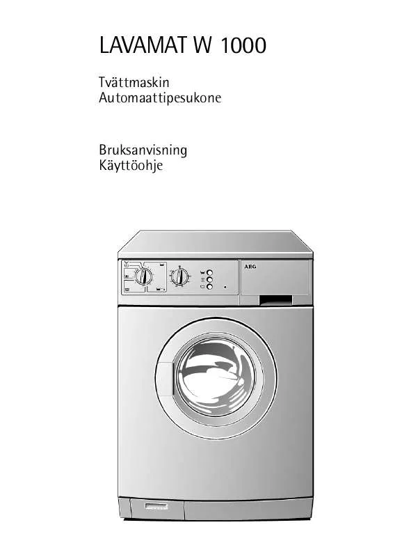 Mode d'emploi AEG-ELECTROLUX LAV W1200-W