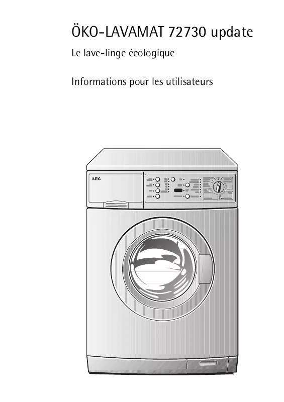 Mode d'emploi AEG-ELECTROLUX LAV88810