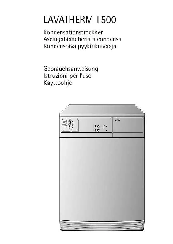 Mode d'emploi AEG-ELECTROLUX LTH T500