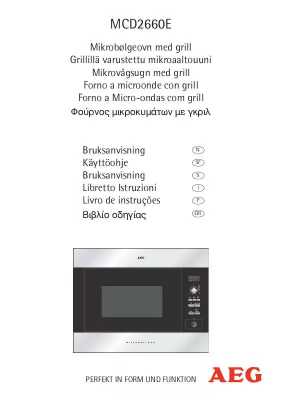 Mode d'emploi AEG-ELECTROLUX MCD2660E-W