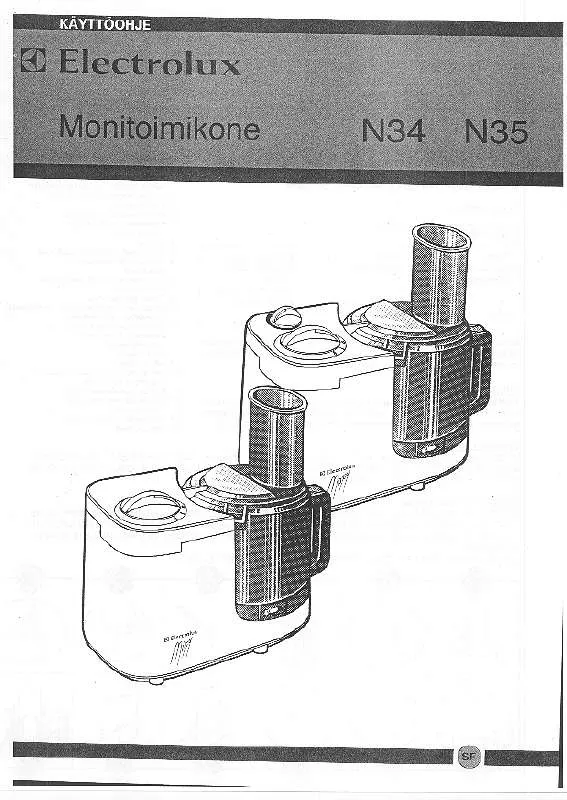 Mode d'emploi AEG-ELECTROLUX N34