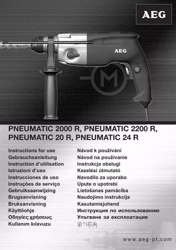 Mode d'emploi AEG-ELECTROLUX PN 20 R