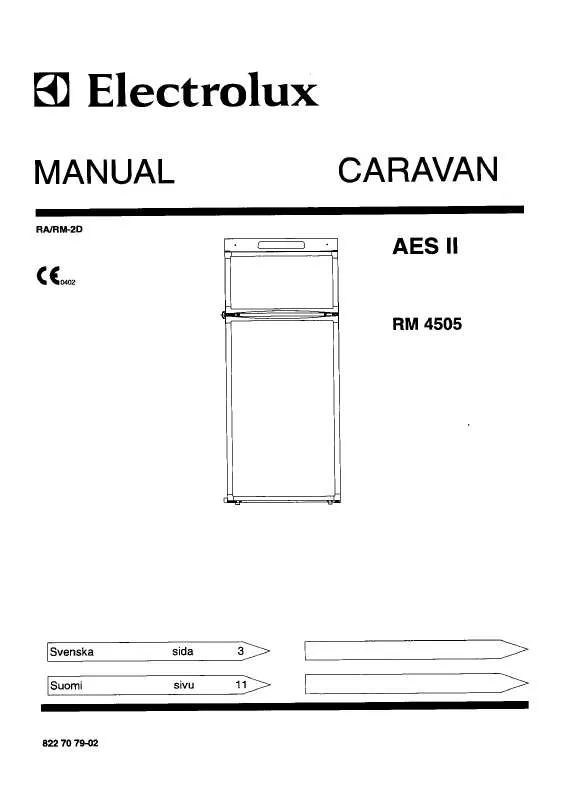 Mode d'emploi AEG-ELECTROLUX RM4505