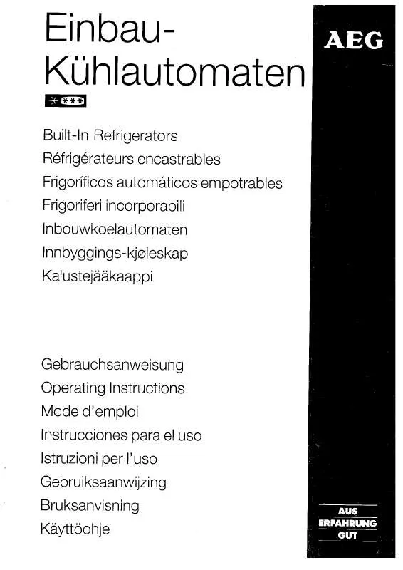 Mode d'emploi AEG-ELECTROLUX S163-5E