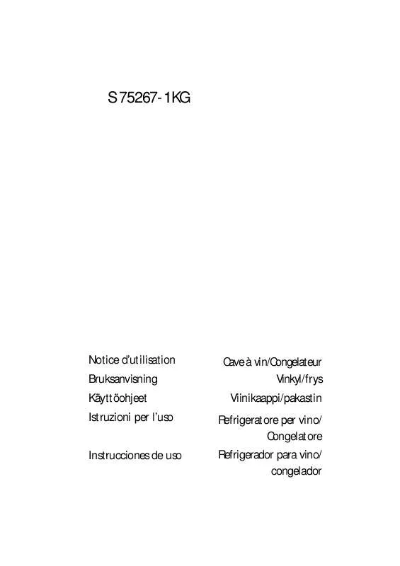 Mode d'emploi AEG-ELECTROLUX S76488KG