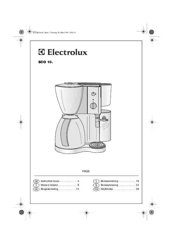 Mode d'emploi AEG-ELECTROLUX SCO100