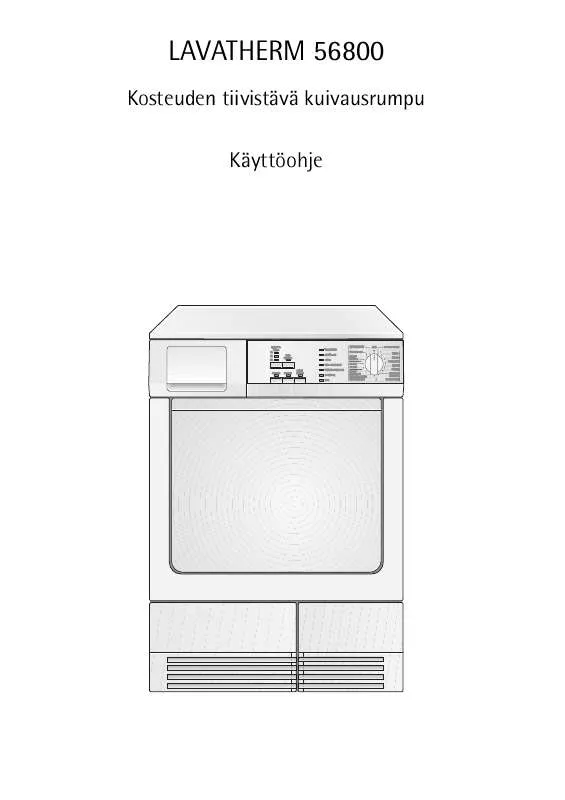 Mode d'emploi AEG-ELECTROLUX T56800