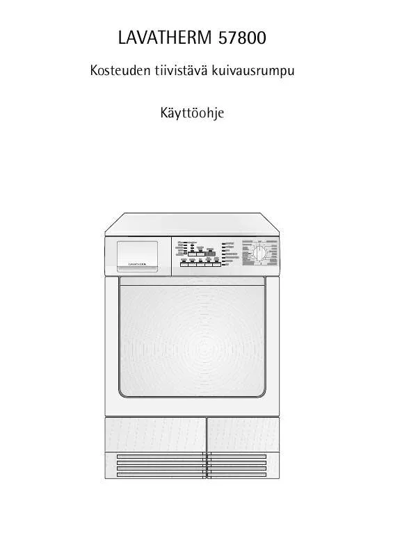 Mode d'emploi AEG-ELECTROLUX T57800