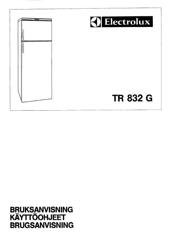 Mode d'emploi AEG-ELECTROLUX TR832G