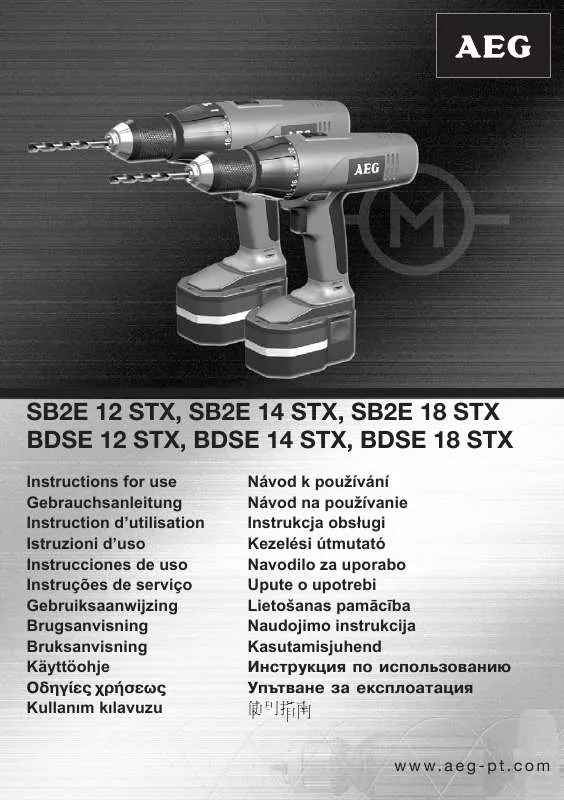 Mode d'emploi AEG BDSE 12 STX