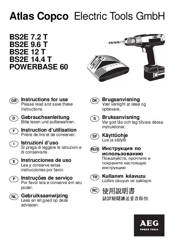 Mode d'emploi AEG BS2E 9.6 T