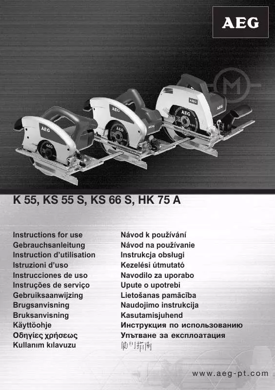 Mode d'emploi AEG HK 75 A