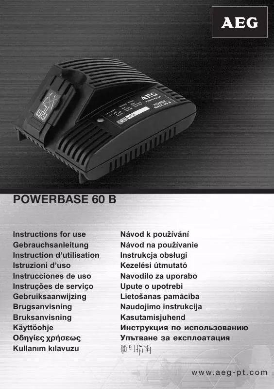 Mode d'emploi AEG POWER BASE 60 B