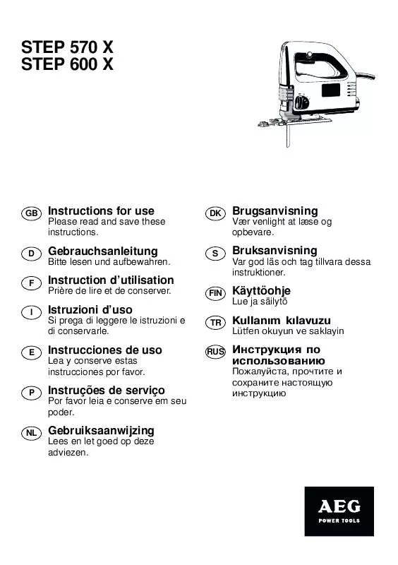 Mode d'emploi AEG STEP 570 X